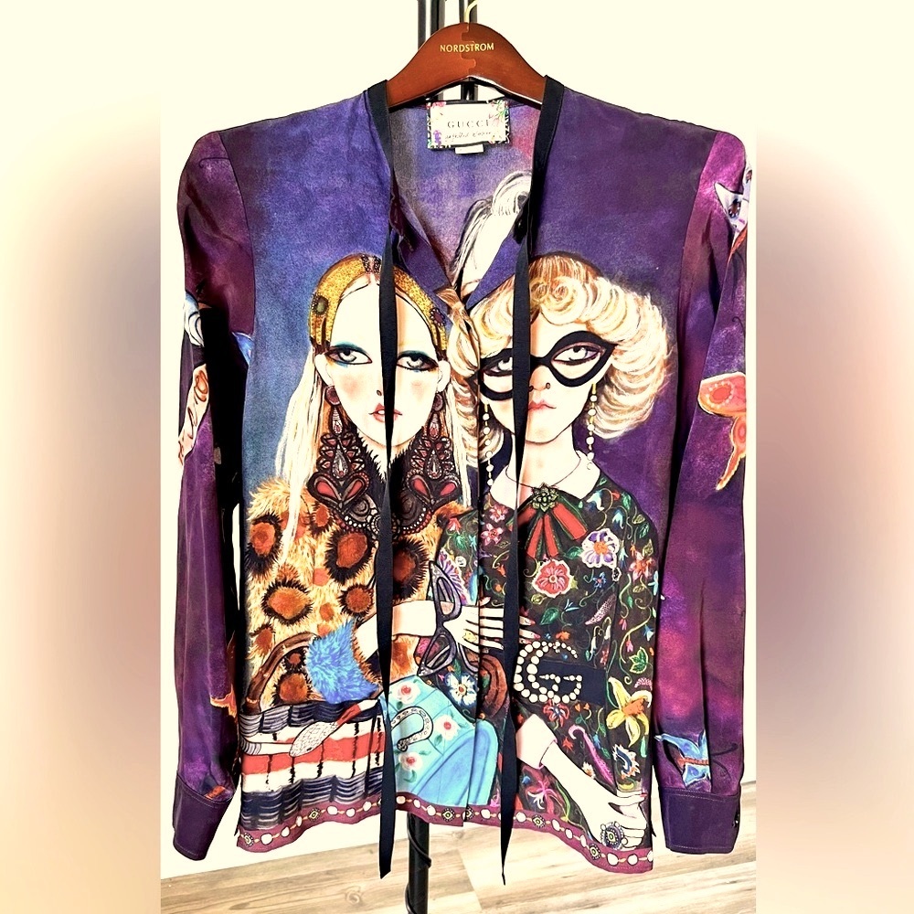 GUCCI Multi silk shirt